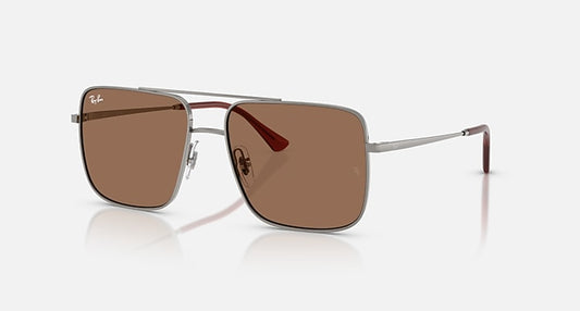 Ray-Ban ARI BIO-BASED LIMITED Gunmetal with Dark Brown Solid Color lenses - Quarter