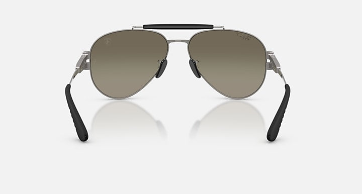 Ray-Ban RB3762M SCUDERIA FERRARI COLLECTION POLARIZED+ LENSES Gunmetal; Matte Gunmetal with Grey Gradient Polarized+ Polarized+ lenses - Back