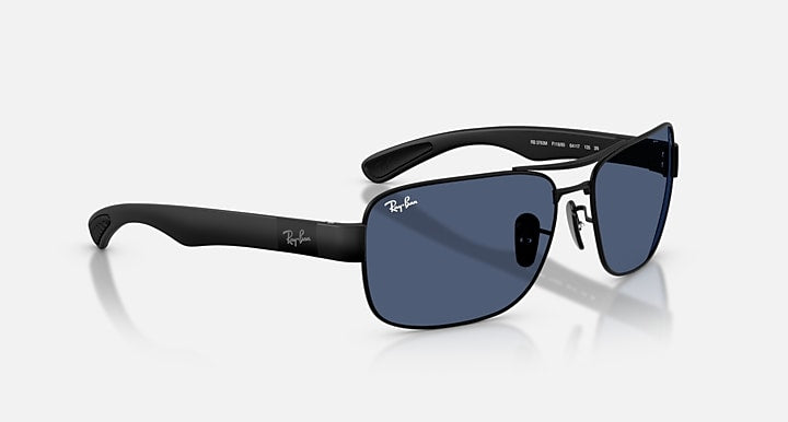 Ray-Ban RB3763M SCUDERIA FERRARI COLLECTION Matte Black with Dark Blue Solid Color lenses - Alternative