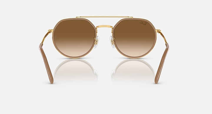 Ray-Ban RB3765 Arista Gold with Light Brown Gradient lenses - Back