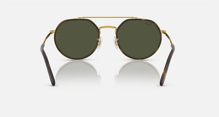 Ray-Ban RB3765 Legend Gold with Green Solid Color lenses - Back