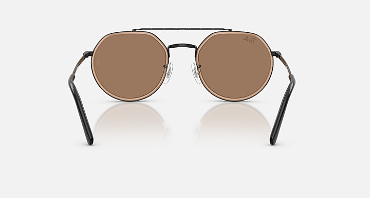 Ray-Ban RB3765 Black with Brown Solid Color lenses - Back