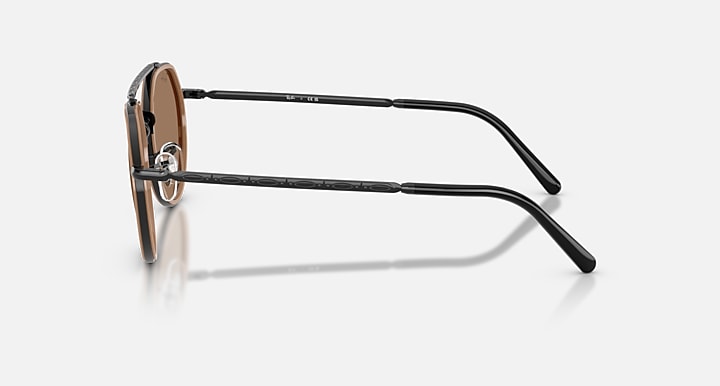 Ray-Ban RB3765 Black with Brown Solid Color lenses - Lateral
