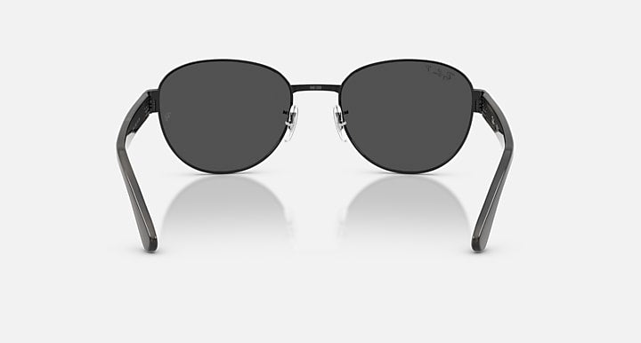 Ray-Ban RB3766 POLARIZED+ LENSES Black; Striped Grey with Polarized+ Dark Grey Polarized+ lenses - Back