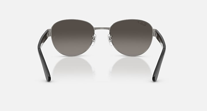 Ray-Ban RB3766 POLARIZED+ LENSES Gunmetal; Black with Mirror Silver Polarized+ Polarized+ lenses - Back