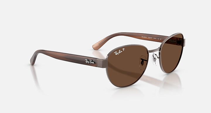 Ray-Ban RB3766 POLARIZED+ LENSES Copper; Striped Brown with Polarized+ Brown Polarized+ lenses - Alternative