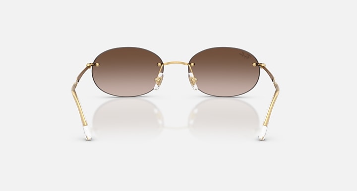 Ray-Ban RB3767 Arista Gold with Gradient Brown Gradient lenses - Back