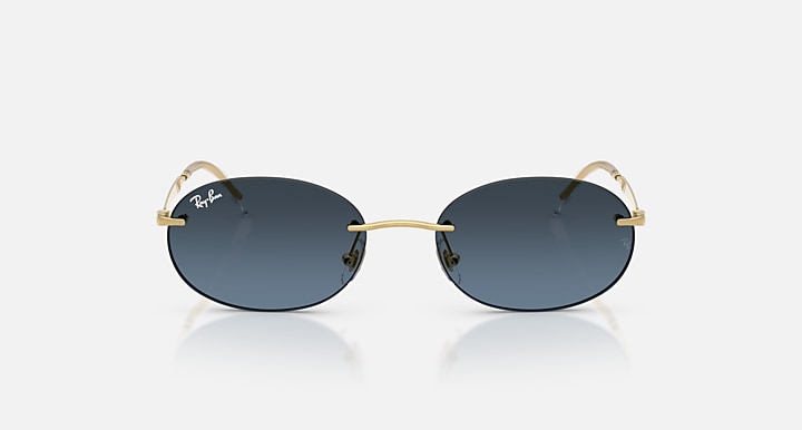 Ray-Ban RB3767 Arista Gold with Blue Gradient Dark Grey Gradient lenses - Front