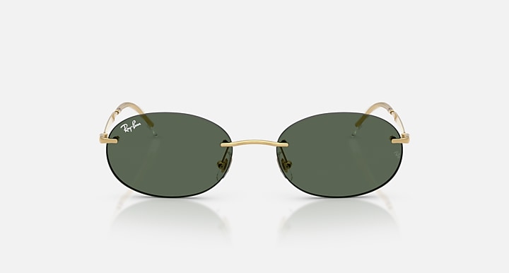 Ray-Ban RB3767 Arista Gold with Dark Green Solid Color lenses - Front