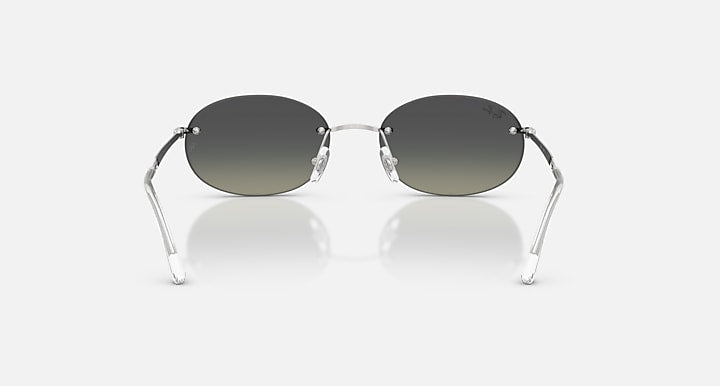 Ray-Ban RB3767 Silver with Grey Gradient Gradient lenses - Back