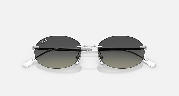Ray-Ban RB3767 Silver with Grey Gradient Gradient lenses - Closed Front