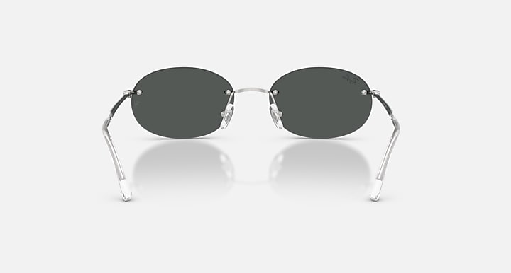Ray-Ban RB3767 Silver with Dark Grey Solid Color lenses - Back