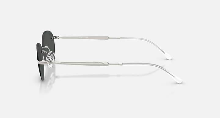 Ray-Ban RB3767 Silver with Dark Grey Solid Color lenses - Lateral