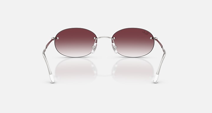 Ray-Ban RB3767 Silver with Clear Gradient Dark Violet Gradient lenses - Back
