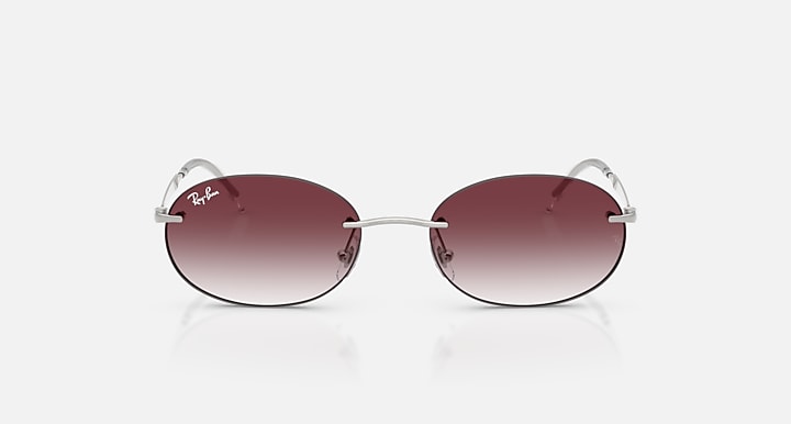 Ray-Ban RB3767 Silver with Clear Gradient Dark Violet Gradient lenses - Front
