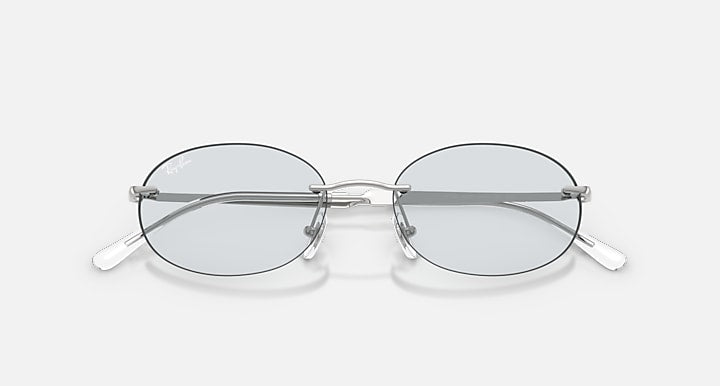 Ray-Ban RB3767 TRANSITIONS ® COLOR TOUCH ™ LENSES Silver with Sapphire Transitions® lenses - Closed Front