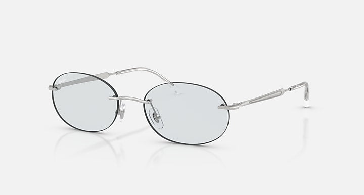Ray-Ban RB3767 TRANSITIONS ® COLOR TOUCH ™ LENSES Silver with Sapphire Transitions® lenses - Quarter