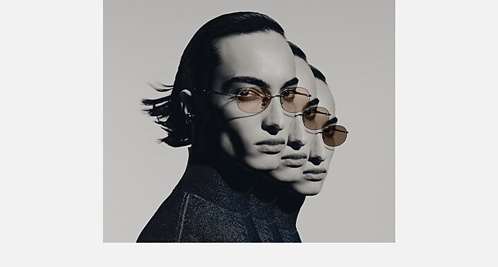 Ray-Ban RB3767 TRANSITIONS ® COLOR TOUCH ™ LENSES Silver with Amber Transitions® lenses - On model