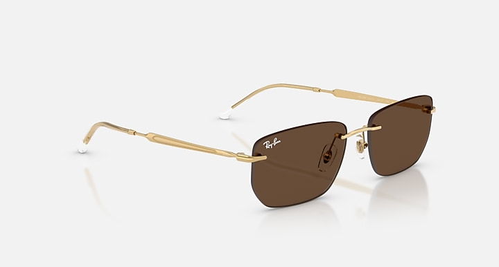 Ray-Ban RB3768 Arista Gold with Dark Brown Solid Color lenses - Alternative