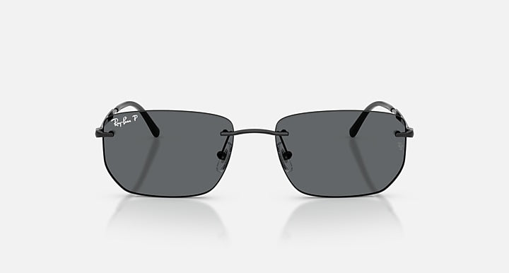 Ray-Ban RB3768 Black with Dark Grey Polarized Solid Color lenses - Front