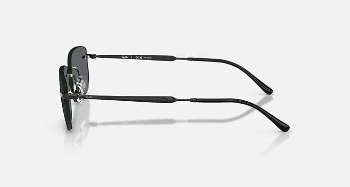 Ray-Ban RB3768 Black with Dark Grey Polarized Solid Color lenses - Lateral