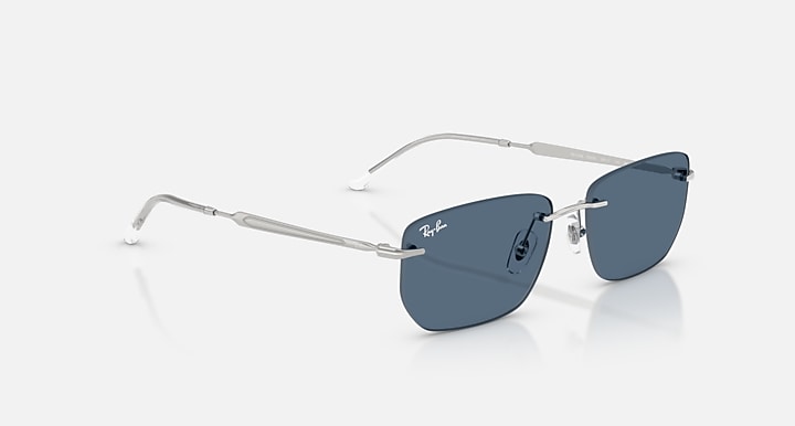 Ray-Ban RB3768 Silver with Dark Blue Solid Color lenses - Alternative