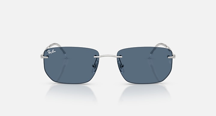 Ray-Ban RB3768 Silver with Dark Blue Solid Color lenses - Front