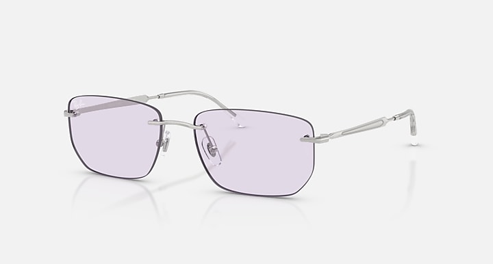 Ray-Ban RB3768 TRANSITIONS ® COLOR TOUCH ™ LENSES Silver with Amethyst Transitions® lenses - Quarter