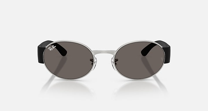 Ray-Ban RB3770 Silver; Sand Black with Dark Grey Solid Color lenses - Front