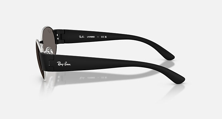 Ray-Ban RB3770 Silver; Sand Black with Dark Grey Solid Color lenses - Lateral