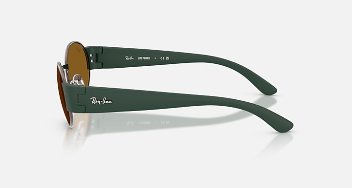 Ray-Ban RB3770 Copper; Sand Green with Brown Solid Color lenses - Lateral