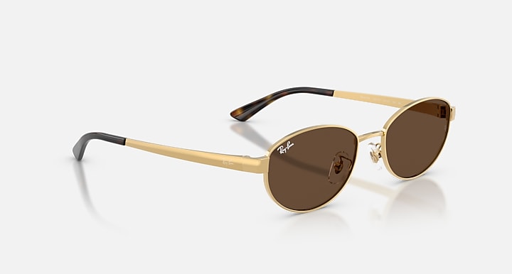 Ray-Ban RB3774D Arista Gold with Dark Brown Solid Color lenses - Alternative