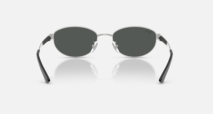 Ray-Ban RB3774D Silver with Dark Grey Solid Color lenses - Back