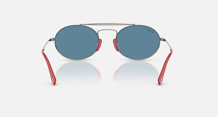 Ray-Ban RB3775M SCUDERIA FERRARI COLLECTION POLARIZED+ LENSES Gunmetal with Polarized+ Blue Polarized+ lenses - Back
