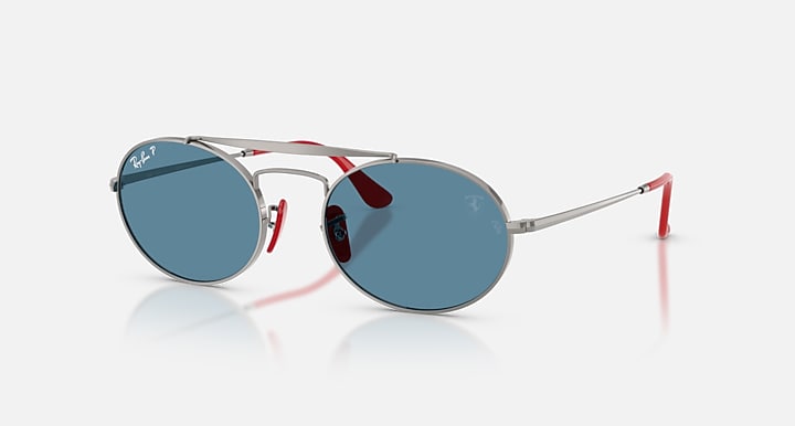 Ray-Ban RB3775M SCUDERIA FERRARI COLLECTION POLARIZED+ LENSES Gunmetal with Polarized+ Blue Polarized+ lenses - Quarter
