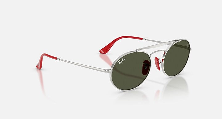 Ray-Ban RB3775M SCUDERIA FERRARI COLLECTION Silver with Green Solid Color lenses - Alternative