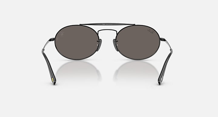 Ray-Ban RB3775M SCUDERIA FERRARI COLLECTION Black with Dark Grey Solid Color lenses - Back