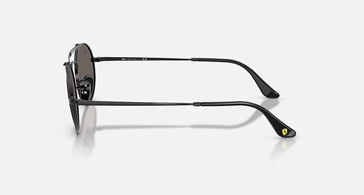 Ray-Ban RB3775M SCUDERIA FERRARI COLLECTION Black with Dark Grey Solid Color lenses - Lateral