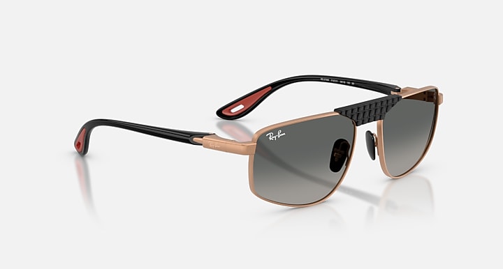 Ray-Ban RB3776M SCUDERIA FERRARI COLLECTION Matte Rose Gold; Black with Grey Gradient Gradient lenses - Alternative