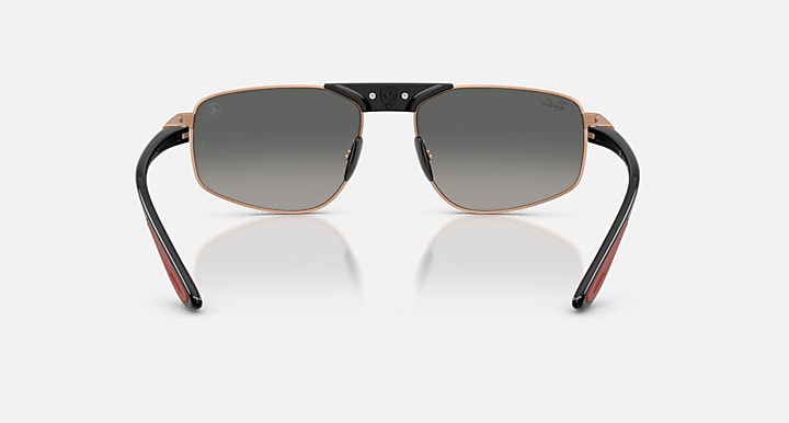 Ray-Ban RB3776M SCUDERIA FERRARI COLLECTION Matte Rose Gold; Black with Grey Gradient Gradient lenses - Back