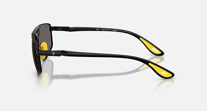 Ray-Ban RB3776M SCUDERIA FERRARI COLLECTION Matte Black; Black with Dark Grey Solid Color lenses - Lateral