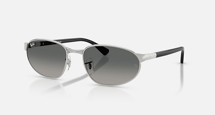 Ray-Ban RB3777 Silver; Black with Grey Gradient Gradient lenses - Quarter