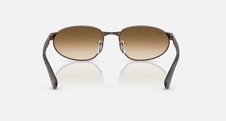 Ray-Ban RB3777 Copper; Havana with Clear Gradient Brown Gradient lenses - Back