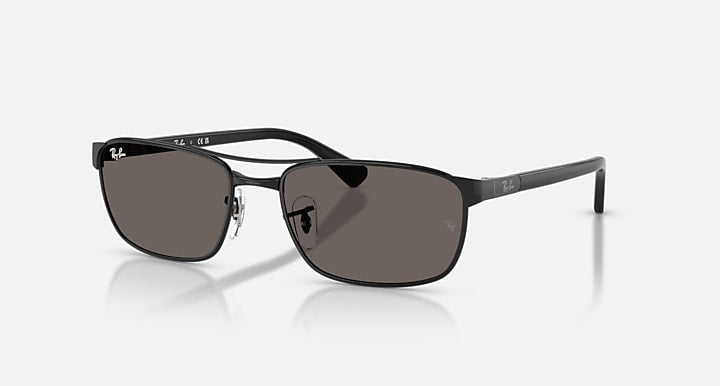 Ray-Ban RB3778 Black with Dark Grey Solid Color lenses - Quarter