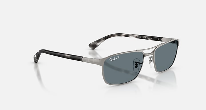 Ray-Ban RB3778 Gunmetal; Havana Grey with Dark Blue Polarized Solid Color lenses - Alternative