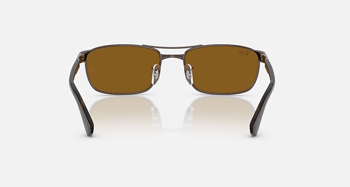 Ray-Ban RB3778 Copper; Havana with Brown Solid Color lenses - Back