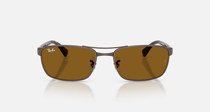 Ray-Ban RB3778 Copper; Havana with Brown Solid Color lenses - Front