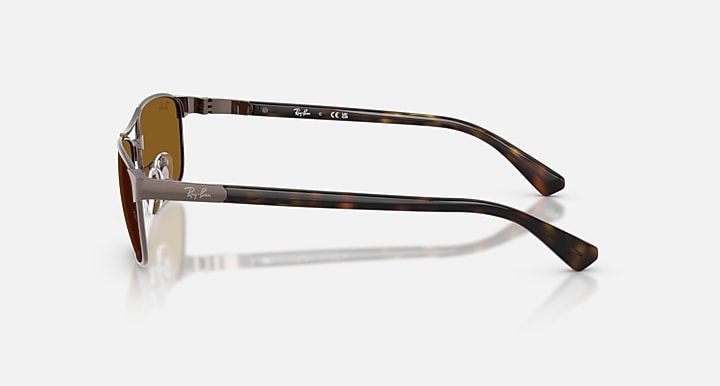 Ray-Ban RB3778 Copper; Havana with Brown Solid Color lenses - Lateral