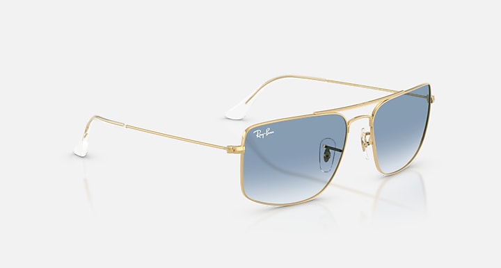 Ray-Ban EXPLORER III Arista Gold with Clear Gradient Blue Gradient lenses - Alternative