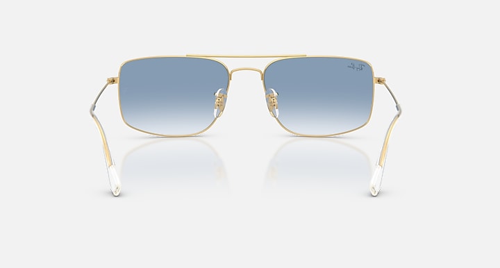 Ray-Ban EXPLORER III Arista Gold with Clear Gradient Blue Gradient lenses - Back